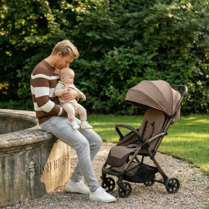 Venture Avio Compact Travel Baby Stroller - Truffle
