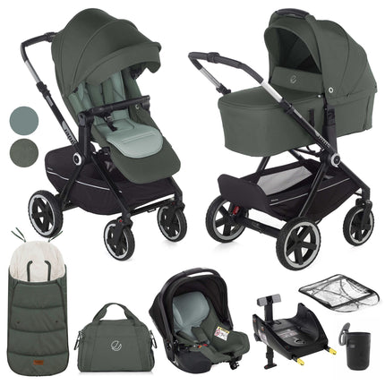 Jane Crosslight-3 + Sweet + Koos iSize, 10 Piece Travel System Bundle