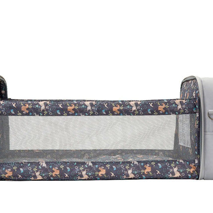 Baby Travel Crib Changing Bag - Vegan Leather Whisper Grey - POD ®