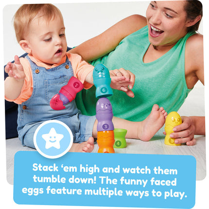 Toomies Hide & Squeak Egg Stackers