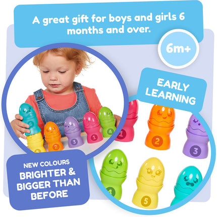 Toomies Hide & Squeak Egg Stackers