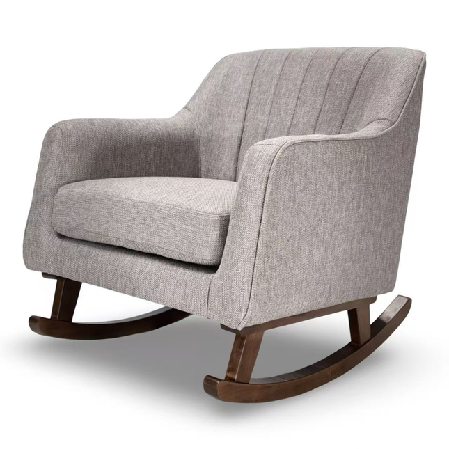 Bristam Nursery Rocking Chair - Grey & Walnut