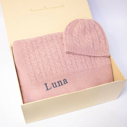 CLASSIC CASHMERE BABY GIFT SET - ROSEWOOD
