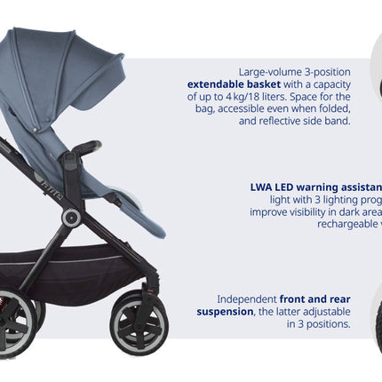 Jane Crosslight-3 + Sweet + Koos iSize, 10 Piece Travel System Bundle