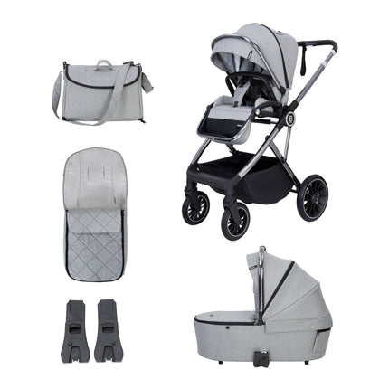 Chia - 2 in 1 Pram & Pushchair - Pearl Grey
