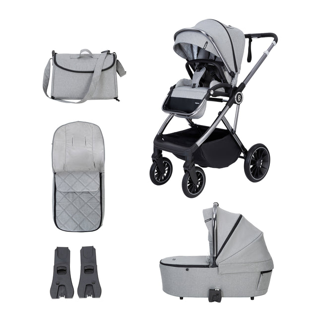 Chia - 2 in 1 Pram & Pushchair - Pearl Grey