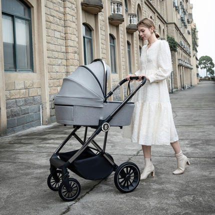 Chia Travel System with Coco Car Seat - Pearl Grey