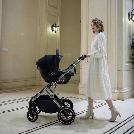 Chia Travel System with Coco Car Seat - Pearl Grey