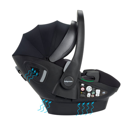Chia Travel System with Pecan Car Seat - Pearl Grey