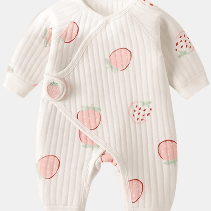 The Cozy Pink Boucle Baby Bear & Strawberry Personalised Gift Box