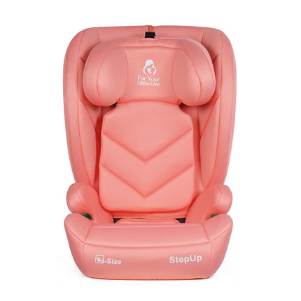For Your Little One Stepup I-Size Isofix 2/3 Car Seat Booster Seat - Blush Rose (4-12 Years)