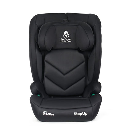 For Your Little One Stepup I-Size Isofix 2/3 Car Seat Booster Seat - Midnight Black (4-12 Years)