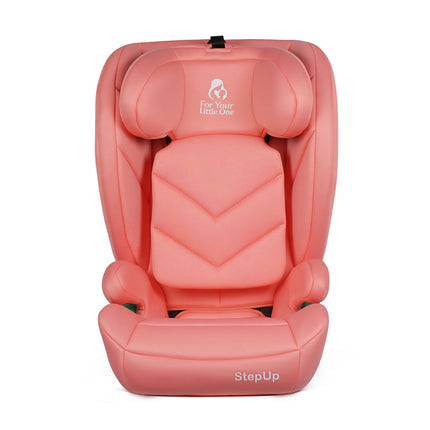 For Your Little One Stepup I-Size Belted 2/3 Car Seat Booster Seat - Blush Rose (4-12 Years)