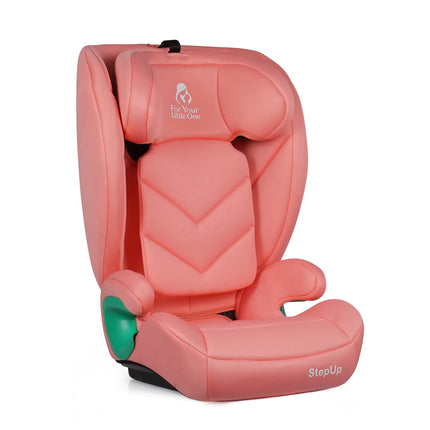 For Your Little One Stepup I-Size Belted 2/3 Car Seat Booster Seat - Blush Rose (4-12 Years)
