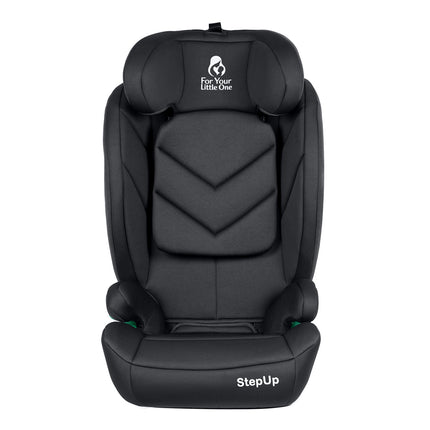 For Your Little One Stepup I-Size Belted 2/3 Car Seat Booster Seat - Midnight Black (4-12 Years)