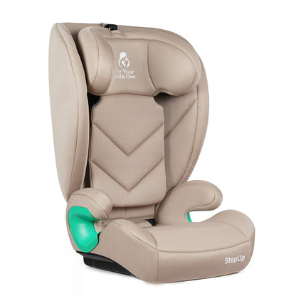 For Your Little One Stepup I-Size Belted 2/3 Car Seat Booster Seat - Latte Beige (4-12 Years)