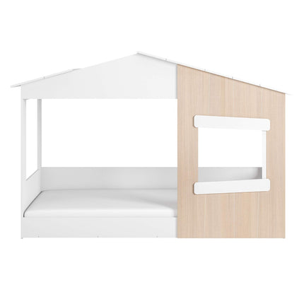 Dreamland House Bed White & Oak