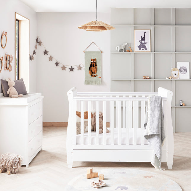 Eva 2 Piece Nursery Room Set - White