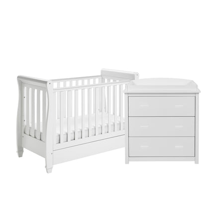 Eva 2 Piece Nursery Room Set - White
