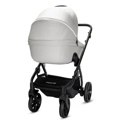 Noordi Fjordi V2 Leather - 2in1 Pushchair with ThermoCot™ Carrycot- Cloud