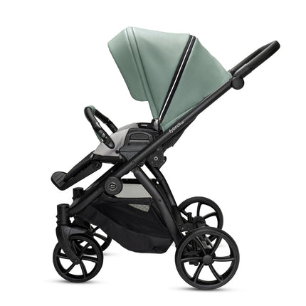 Noordi Fjordi V2 Leather - 2in1 Pushchair with ThermoCot™ Carrycot- Sage