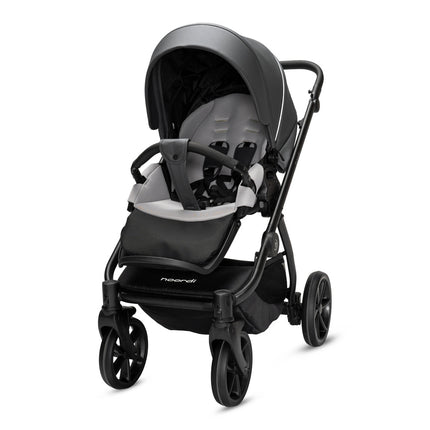 Noordi Fjordi V2 Leather - 2in1 Pushchair with ThermoCot™ Carrycot- Shadow Grey