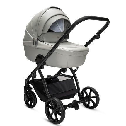 Noordi Fjordi V2 Leather - 2in1 Pushchair with ThermoCot™ Carrycot- Sleet