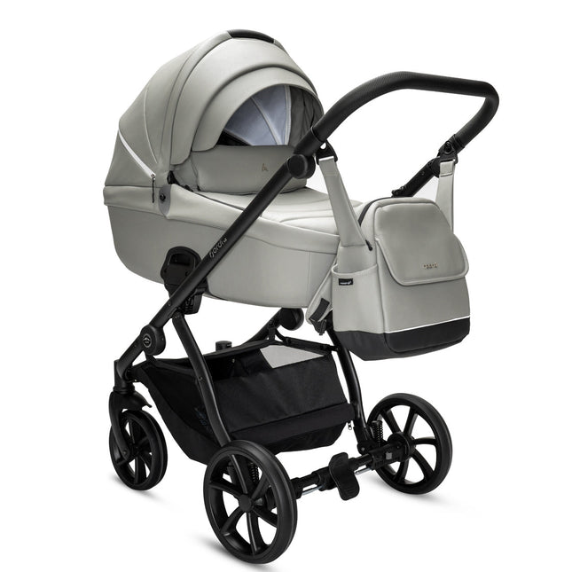Noordi Fjordi V2 Leather - 2in1 Pushchair with ThermoCot™ Carrycot- Sleet