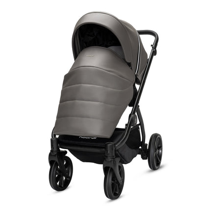 Noordi Fjordi V2 Leather - 2in1 Pushchair with ThermoCot™ Carrycot- Stone Grey