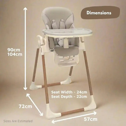 Flare Foldable High Chair - Beige