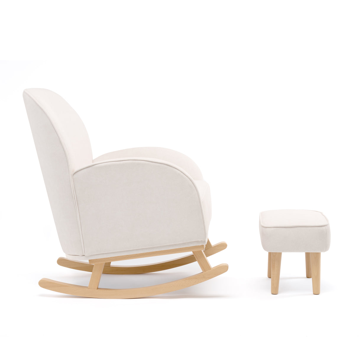 Freya Nursing Chair with Stool - Cream