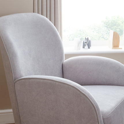 Freya Nursing Chair with Stool - Grey