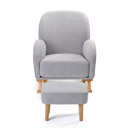 Freya Nursing Chair with Stool - Grey
