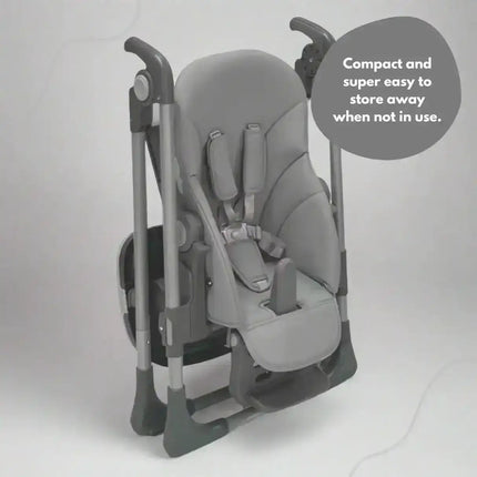 Flare Foldable High Chair - Grey