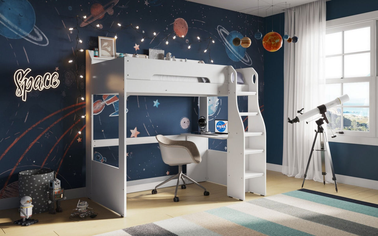 Cosmic High Sleeper Frame - White