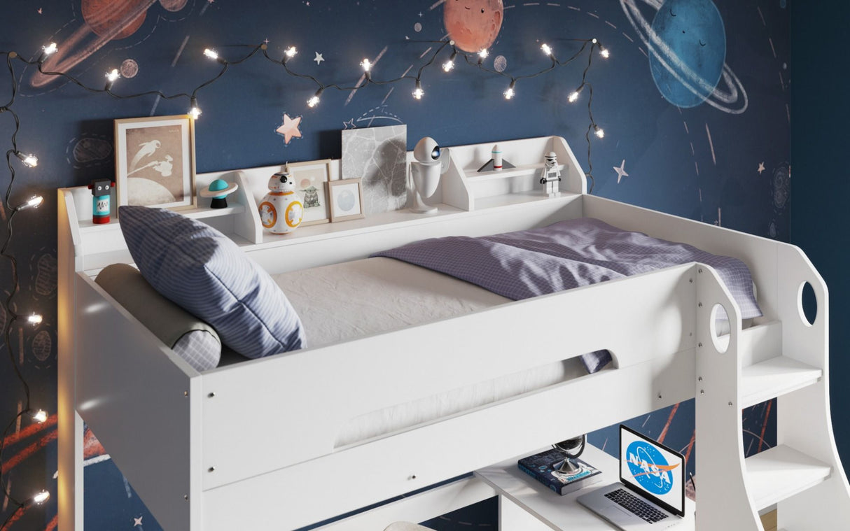 Cosmic High Sleeper Frame - White