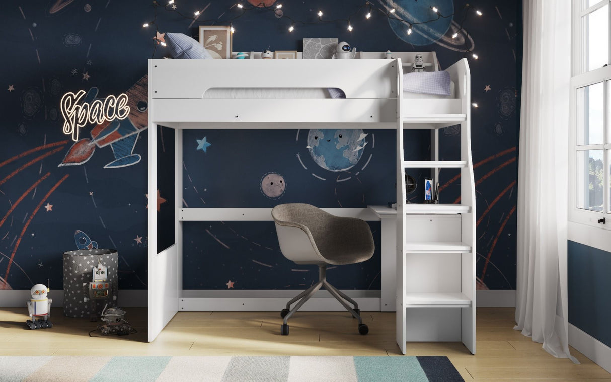 Cosmic High Sleeper Frame - White