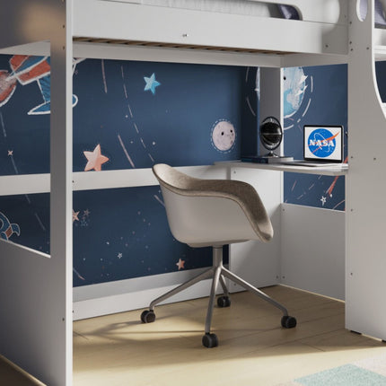 Cosmic High Sleeper Frame - White