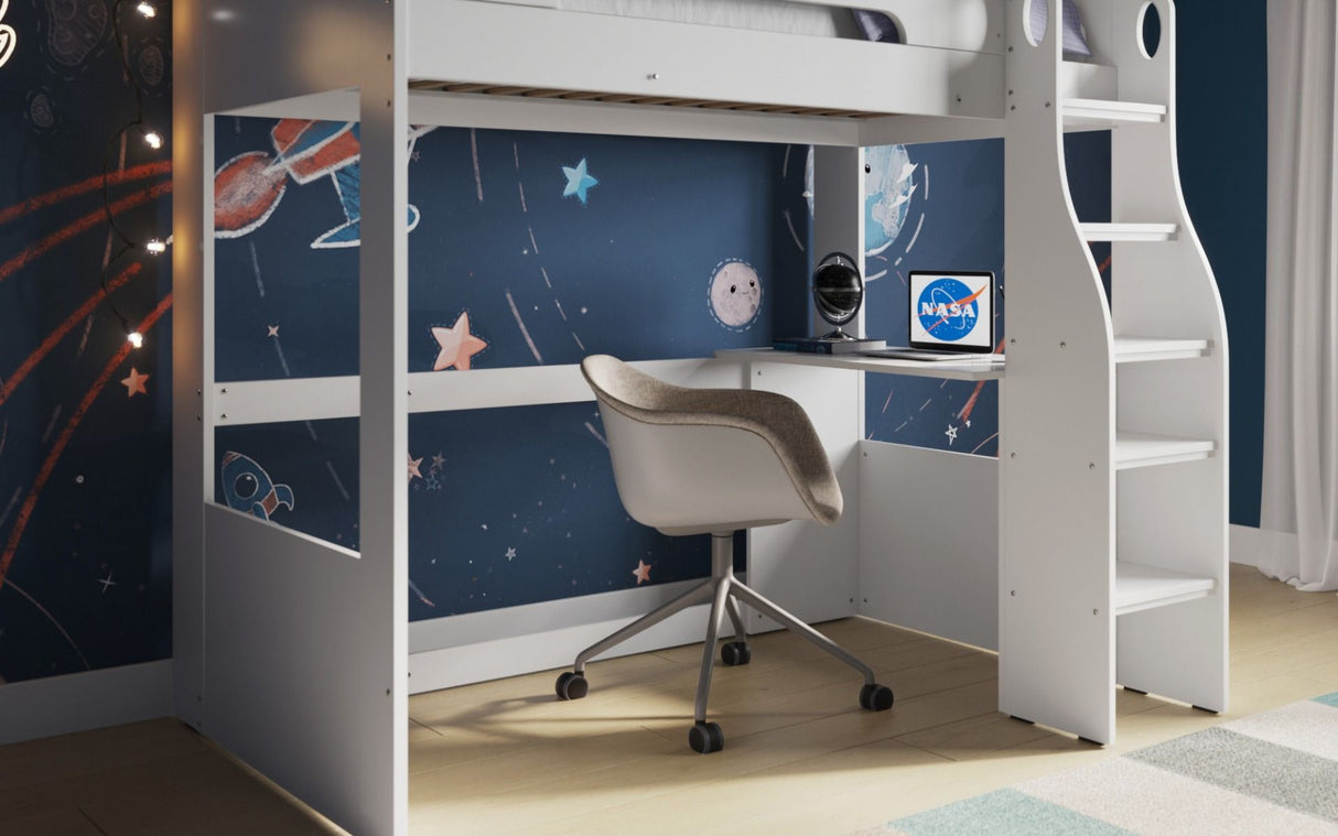 Cosmic High Sleeper Frame - White