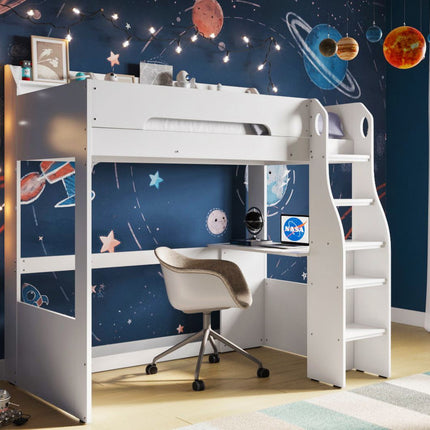 Cosmic High Sleeper Frame - White