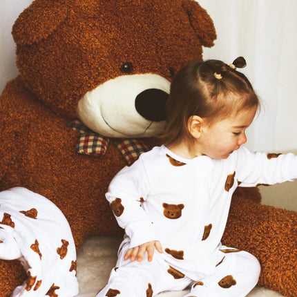 Dreamy Bear Bamboo & Organic Cotton Zip Sleepsuit One Piece