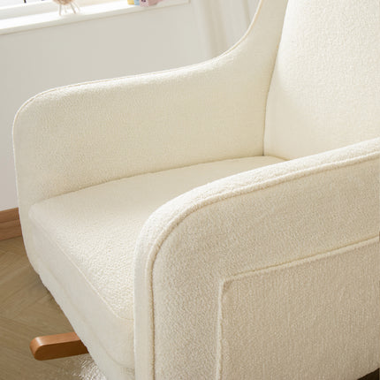 Ida Nursing Chair with Stool - Boucle