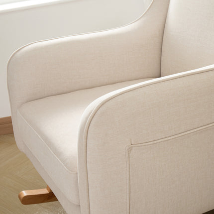 Ida Nursing Chair with Stool - Ivory