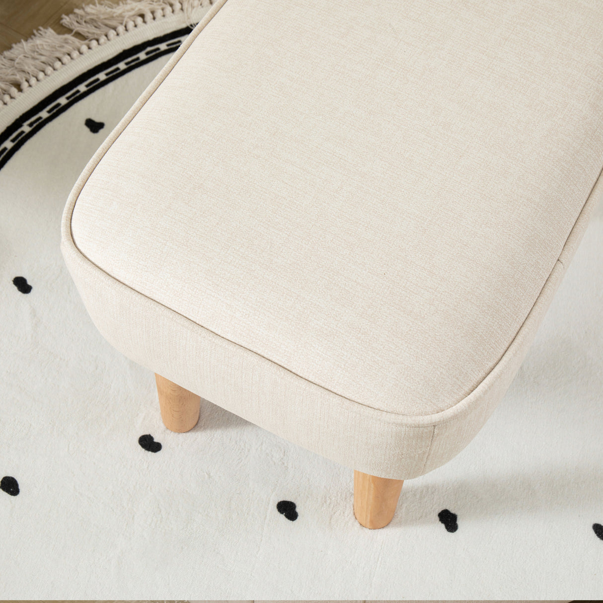 Ida Nursing Chair with Stool - Ivory