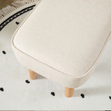 Ida Nursing Chair with Stool - Ivory