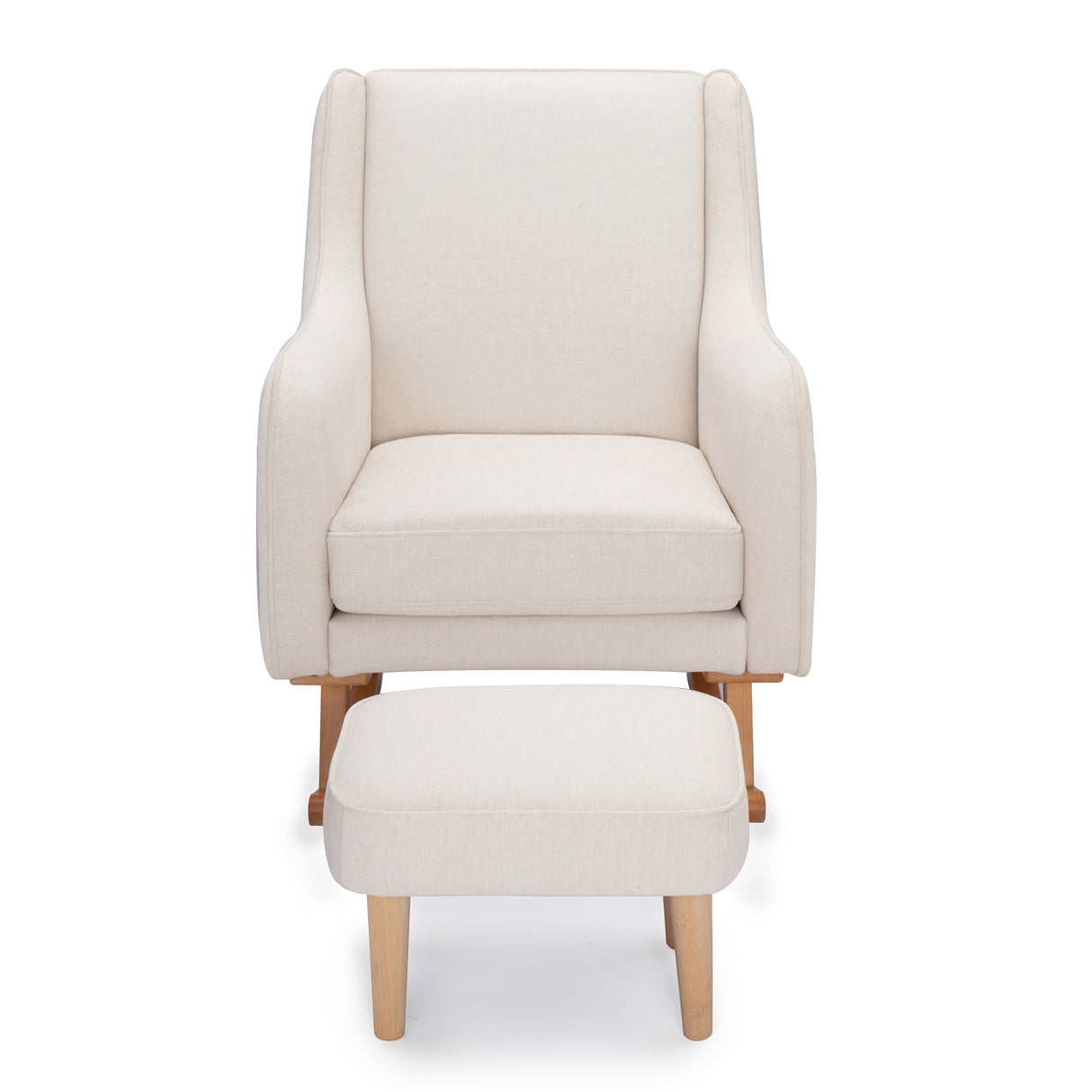 Ida Nursing Chair with Stool - Ivory