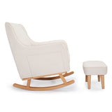 Ida Nursing Chair with Stool - Ivory