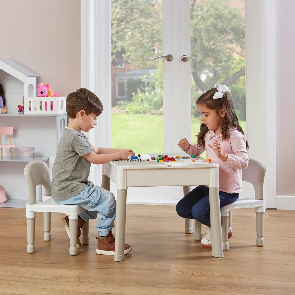 5 in 1 Multi Activity Lego Table - Grey