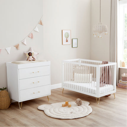Kimi Acrylic 2 Piece Nursery Furniture Set