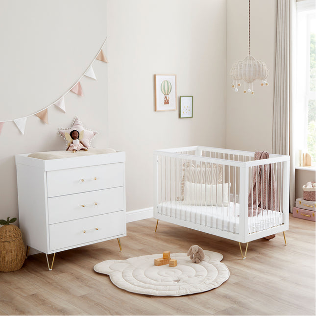 Kimi Acrylic 2 Piece Nursery Furniture Set